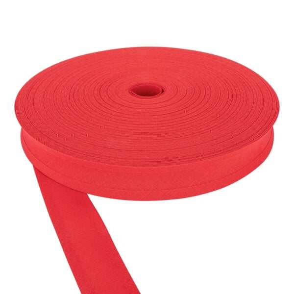 Cotton bias binding roll in vibrant colours for all wholesalers and manufacturers red