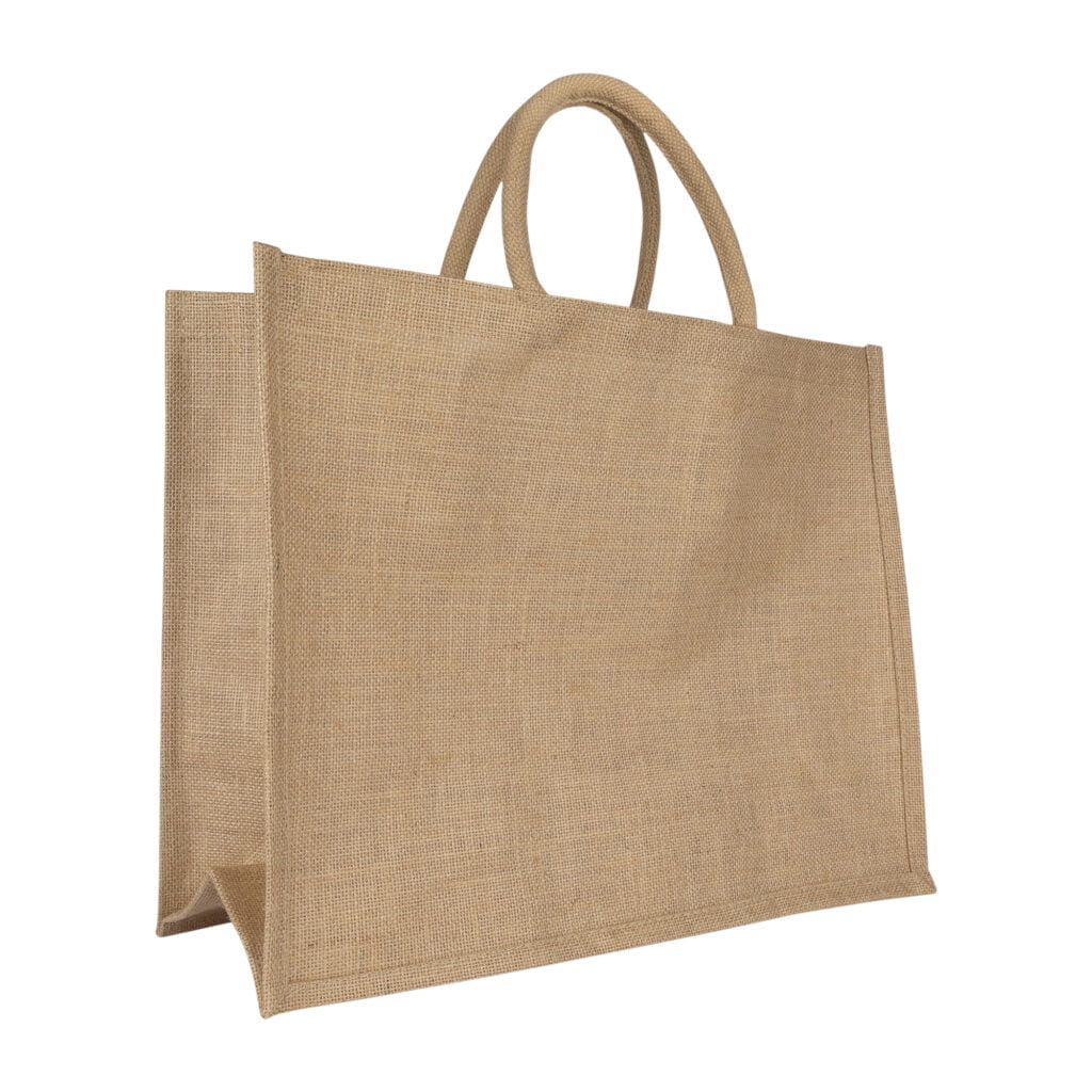 Durable wholesale jute shopping bags aka hessian tote bags for businesses, available in bulk