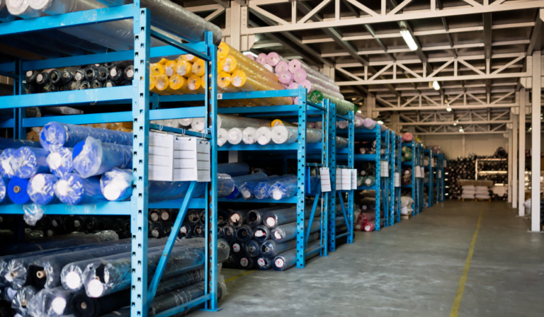 Wholesale fabric rolls for warehouse, retail, commercial use.